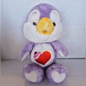 Vintage CARE BEARS Cousin COZY HEART Penguin Plush 80s Retro